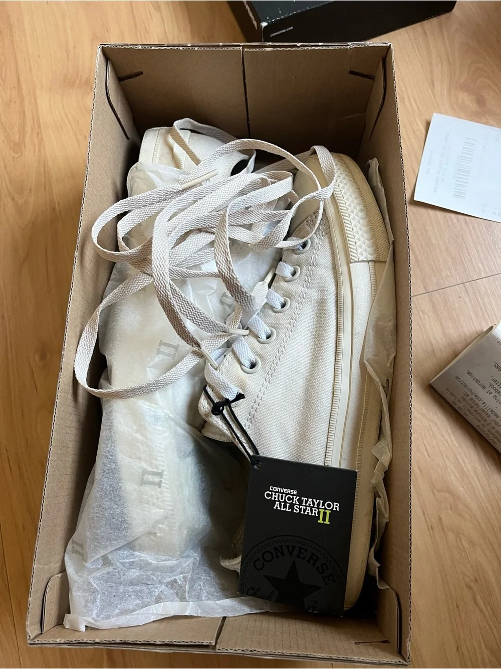 Converse Chuck Taylor II 2 in Parchment/Off-White 8 - Picture 16 of 16